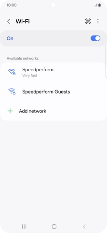 Press the menu icon.