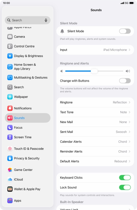 Press Text Tone.