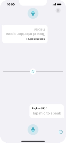 Press the end icon to end two-way view.