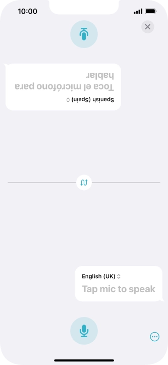 Press the end icon to end two-way view.