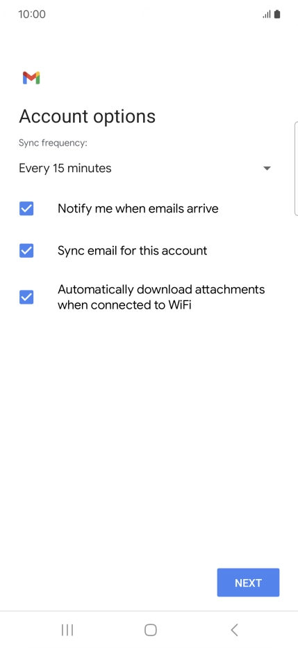 Press the drop down list below 