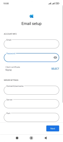 To turn on the function, press SELECT and follow the instructions on the screen to install the required certificate.