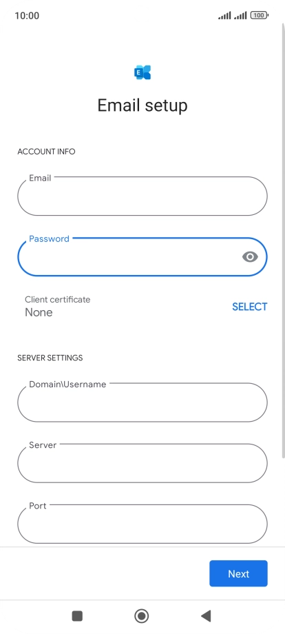To turn on the function, press SELECT and follow the instructions on the screen to install the required certificate.