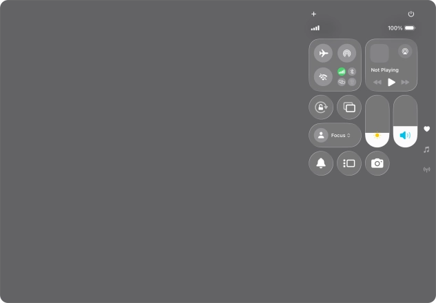 Press and hold the multitasking icon.