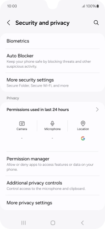 Press Permissions used in last 24 hours.