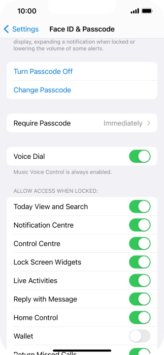 Press Turn Passcode Off and key in the phone lock code. Press Turn Passcode Off and key in the phone lock code.