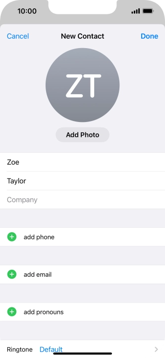 Press add phone. Press add phone.