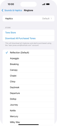 Press the required ring tones to hear them.