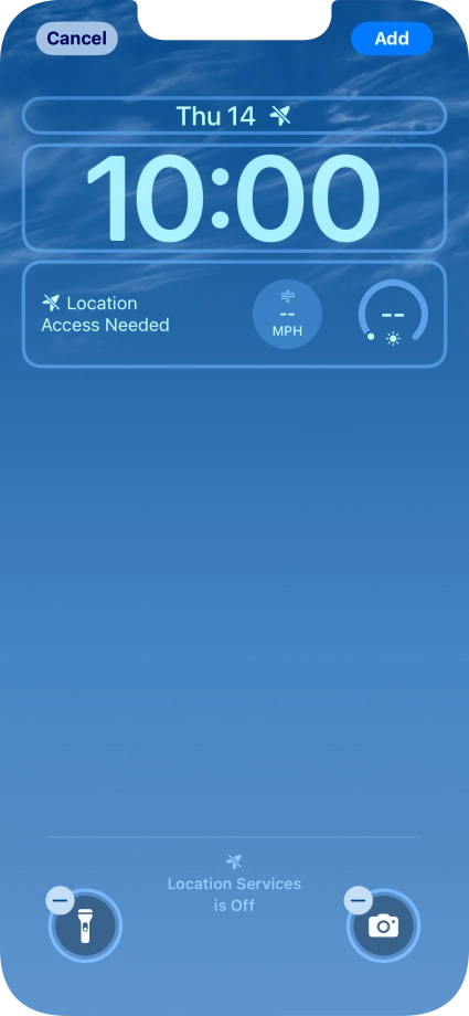 To customise the way the lock screen date is displayed, press the date widget and follow the instructions on the screen to select the required widget display mode.