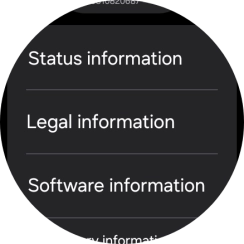 Press Status information.