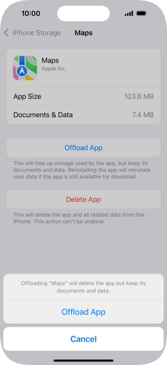 Press Offload App.