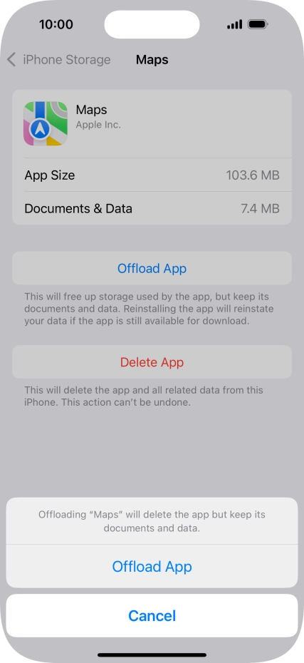 Press Offload App.