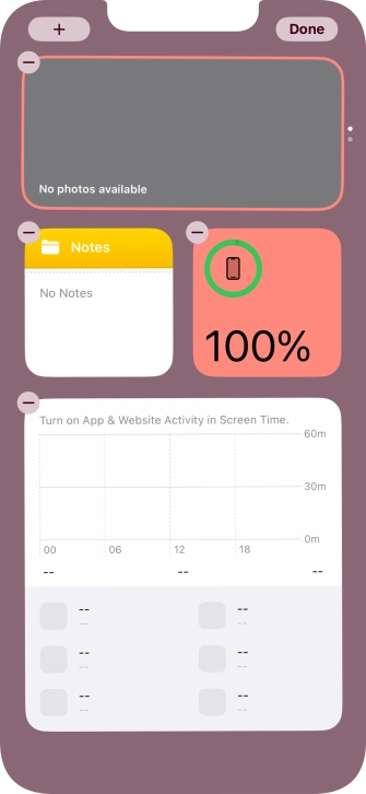 Press the add icon. Press the add icon.