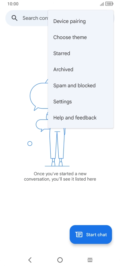 Press Settings.