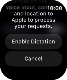 Press Enable Dictation.