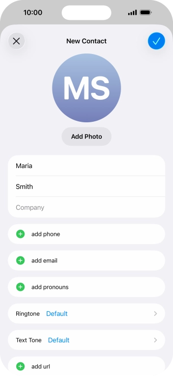 Press add phone.