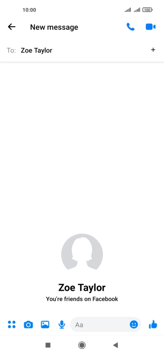 Press the text input field. Press the text input field.