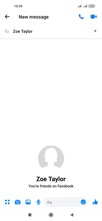 Press the text input field. Press the text input field.