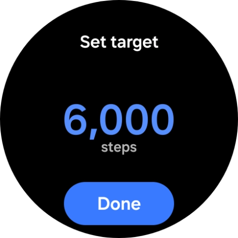 Slide your finger up or down on the screen to select the required goal. Slide your finger up or down on the screen to select the required goal.