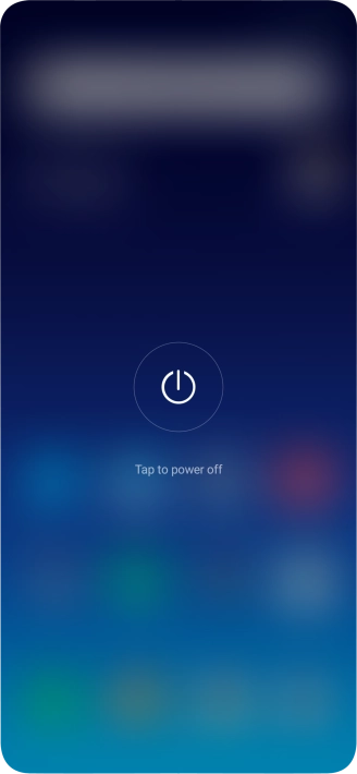 Press Tap to power off. Press Tap to power off.