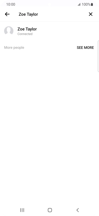 Press the required contact. Press the required contact.