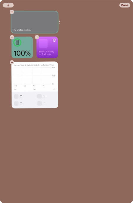 Press the add icon.