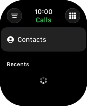 Press the keypad icon.