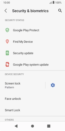 Press Screen lock and key in the current phone lock code.