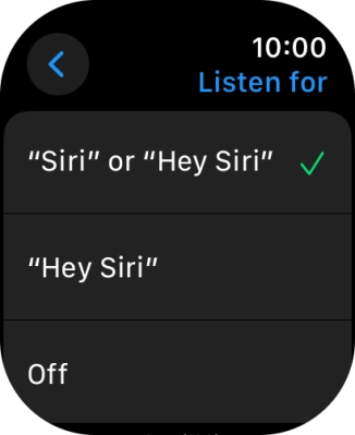 Press the required setting to turn the function on or off.
