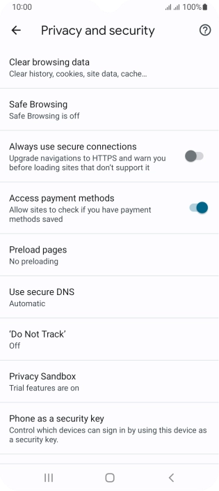 Press Clear browsing data. Press Clear browsing data.