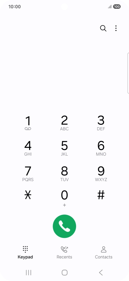 Press the menu icon. Press the menu icon.
