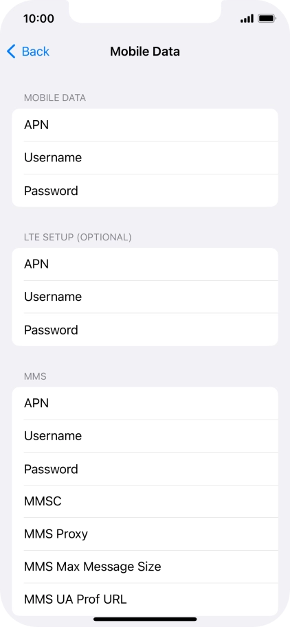 Press APN and key in wap.vodafone.co.uk.