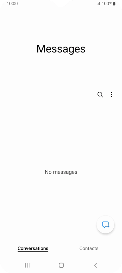 Press the menu icon.