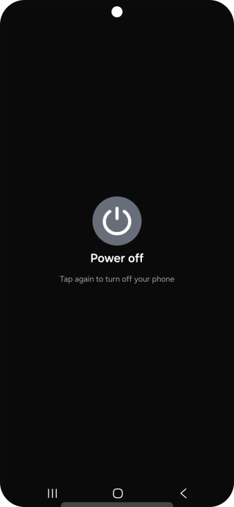 Press Power off.