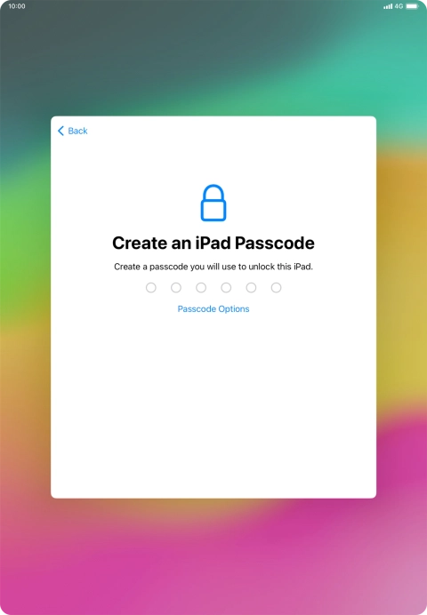 Press Passcode Options. Press Passcode Options.