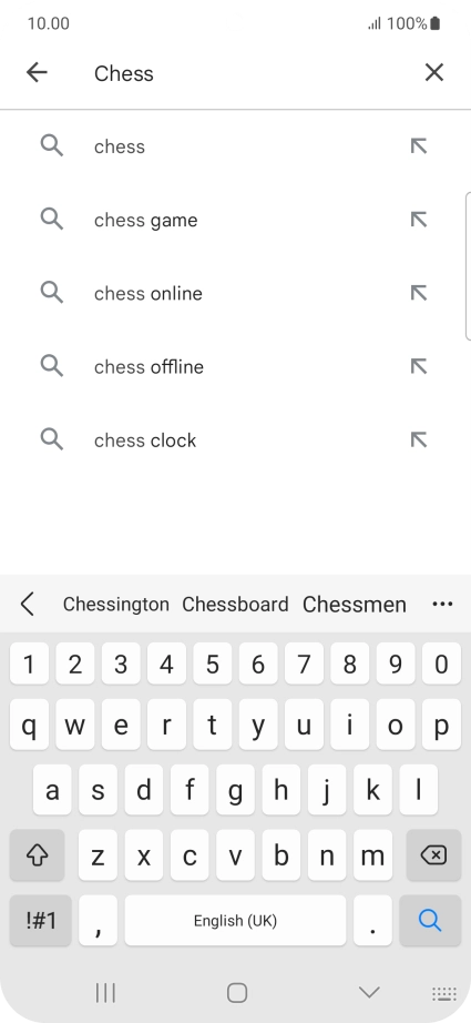 Key in the name or subject of the required app and press the search icon. Key in the name or subject of the required app and press the search icon.