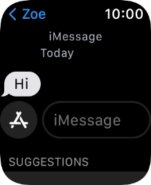 Press iMessage and record the message. Press iMessage and record the message.