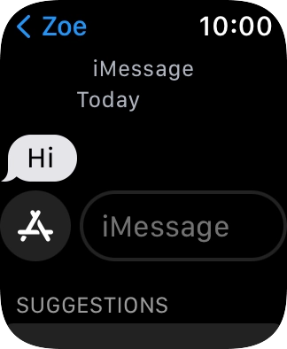 Press iMessage and record the message. Press iMessage and record the message.