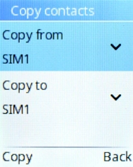 Select Copy to. Select Copy to.