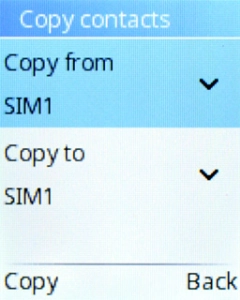 Select Copy to. Select Copy to.