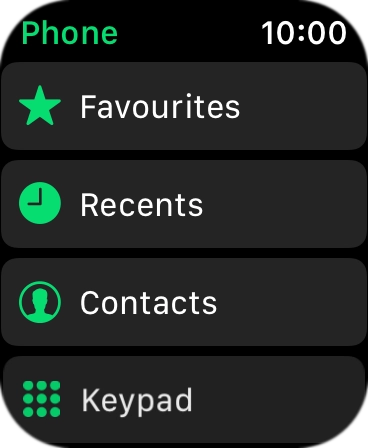 Press the Digital Crown twice to return to the home screen.