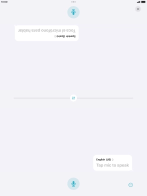 Press the end icon to end two-way view.