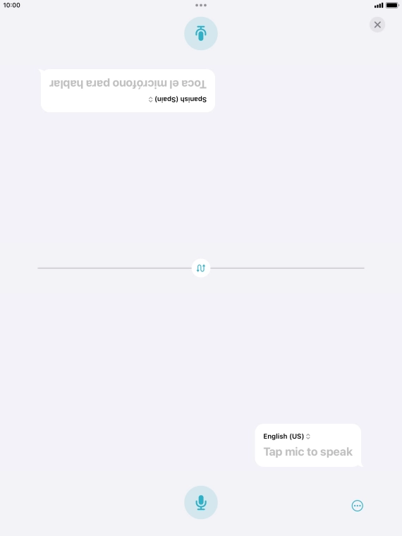 Press the end icon to end two-way view.
