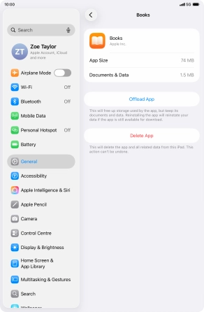 Press Offload App.