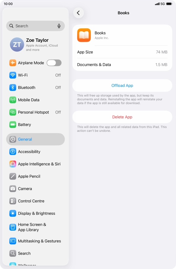 Press Offload App.