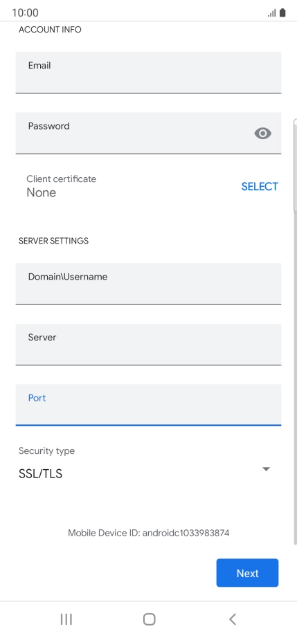 Press the drop down list below 