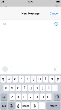 Press To: and key in the first letters of the recipient's name.