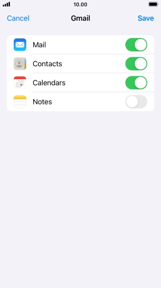 If this screen is displayed, you email account has been recognised and set up automatically. Follow the instructions on the screen to key in more information and finish setting up your email account.