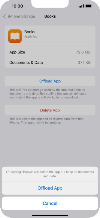 Press Offload App.