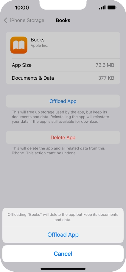 Press Offload App.